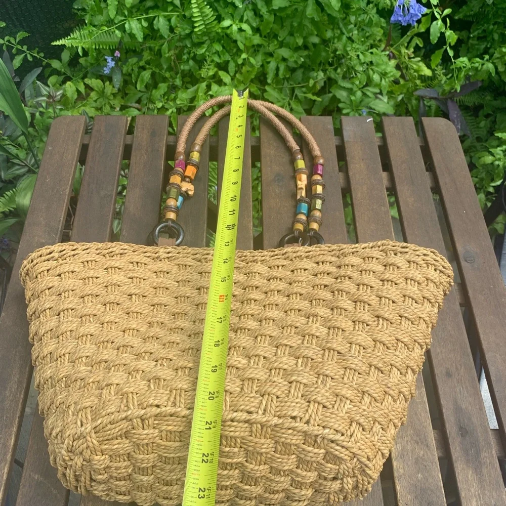 Beautiful Woven Cappelli Bag with 🐈 and Other Decorative Beads